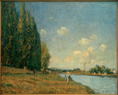 The Seine at Billancourt by Alfred Sisley